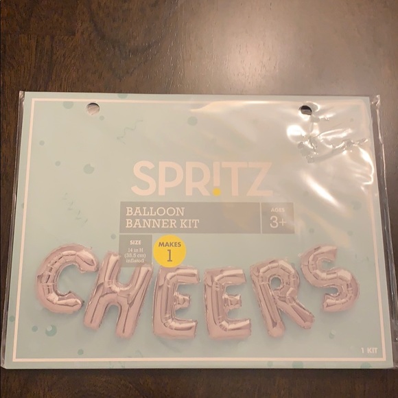 Spritz Party Supplies Nwt Cheers Balloon Banner Kit Poshmark